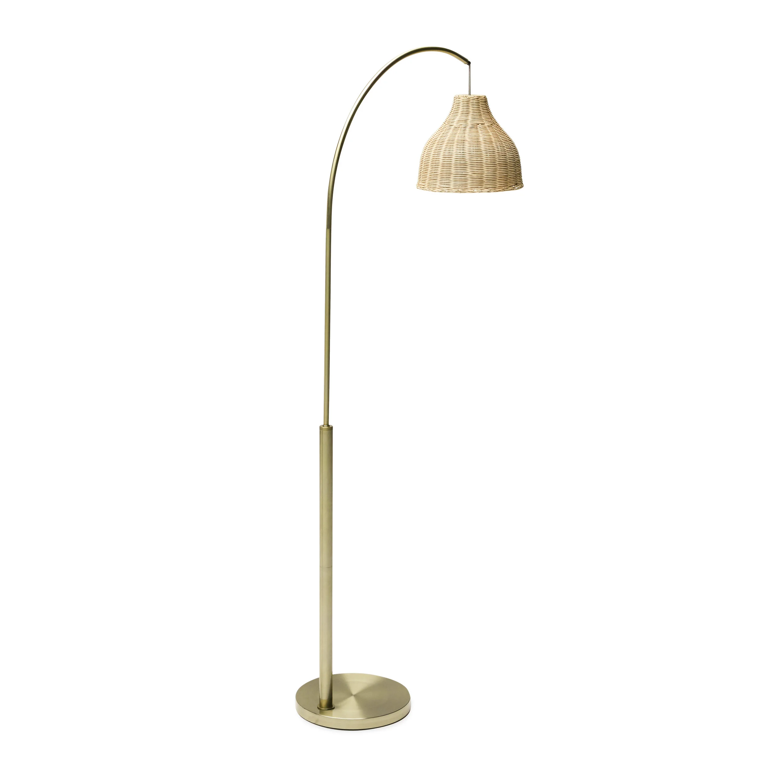 Floor Lamp DIY Makeover with Rattan Shade H. Prall Interior Design